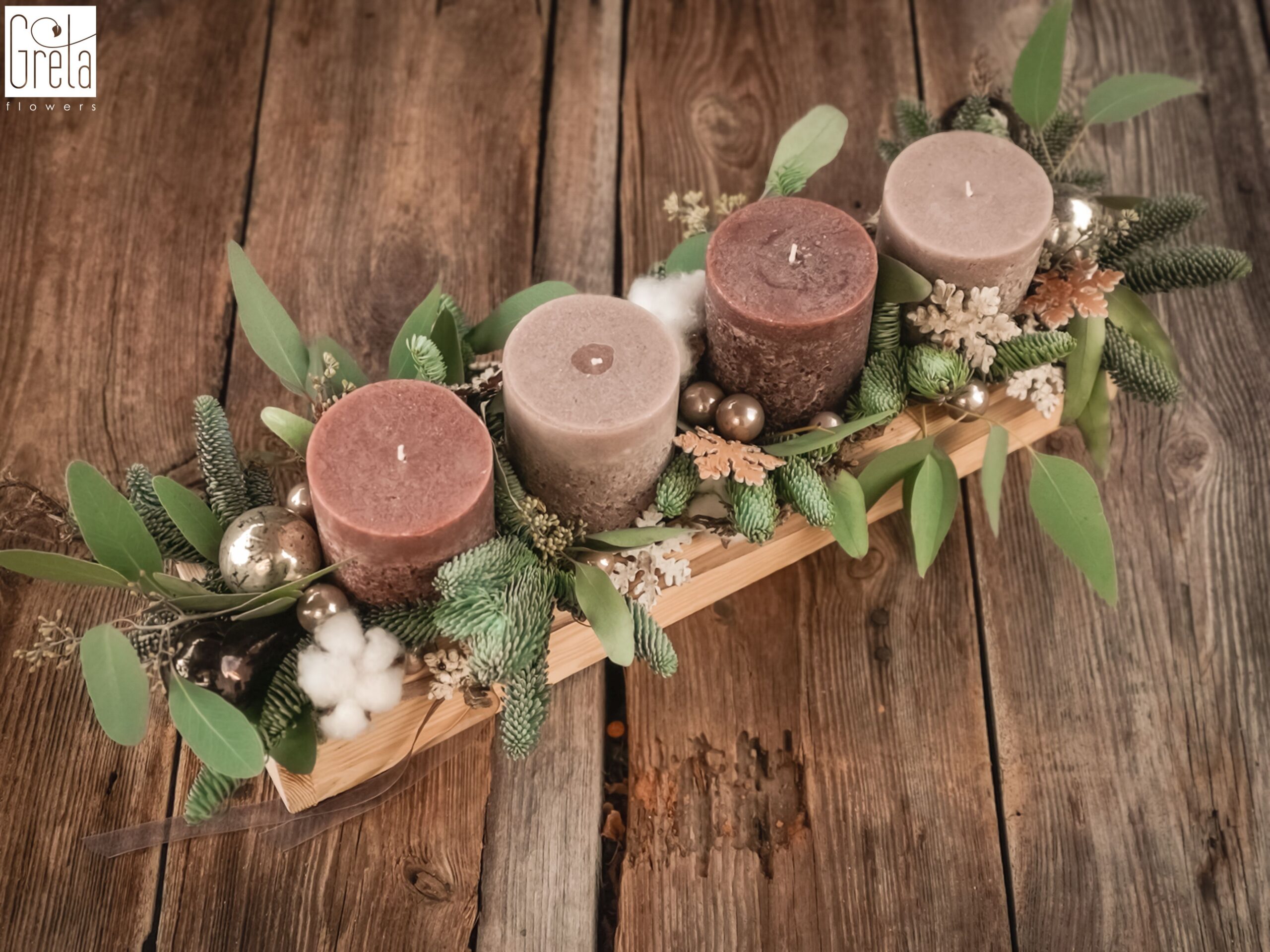 ŚWIĄTECZNIE Z GRETĄ ONLINE, DEKORACJE, ŚWIĘTA, BOŻEGO NARODZENIA, CHOINKI, STROIKI, GIRLANDY, KWIACIARNIA GRETAFLOWERS W BORÓWCU, KATARZYNA GRETA GRONDKOWSKA,